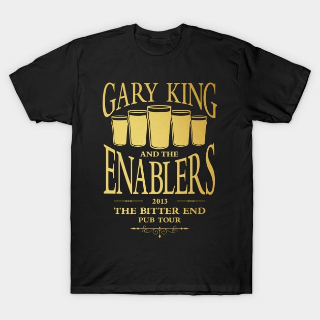 Gary King and the Enablers T-Shirt by Byway Design